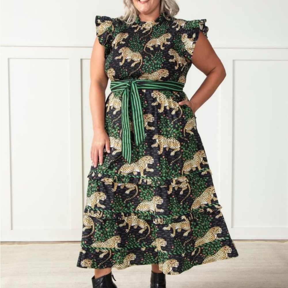 Print Fresh 3x Bagheera Ready to Ruffle Dress